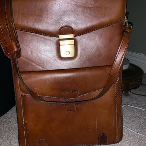 Vintage leather briefcase